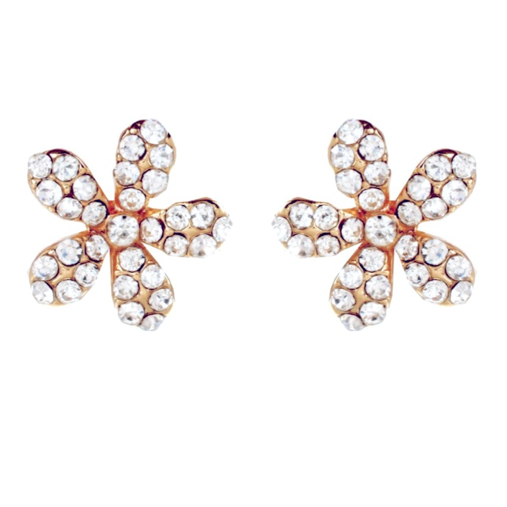 Floral stud earrings
